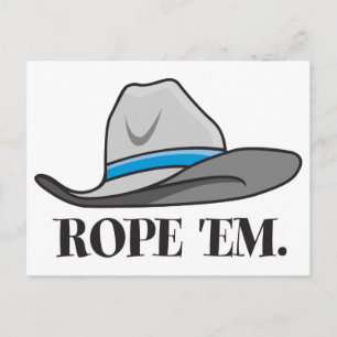 Carte Postale Rope les vitesse de cowboy