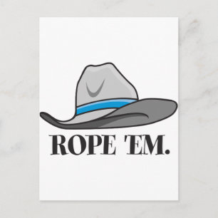 Carte Postale Rope les vitesse de cowboy