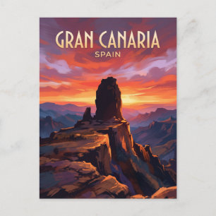 Carte Postale Roque Nublo Espagne