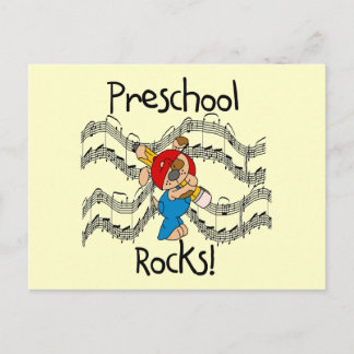 Carte Postale Roquettes d'école maternelle chiot Tshirts et cade