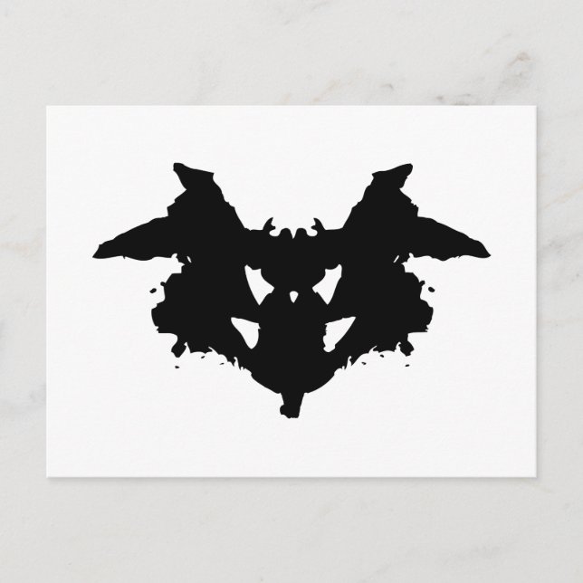 Carte Postale Rorschach Inkblot (Devant)
