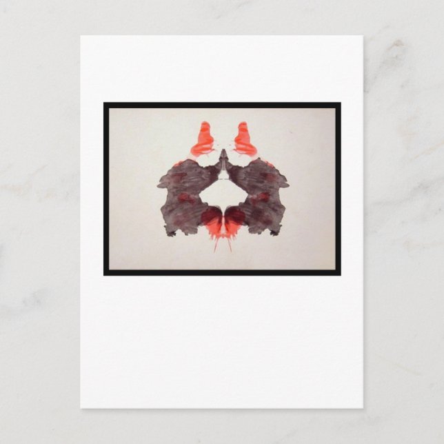 Carte Postale Rorschach Inkblot 2.0 (Devant)