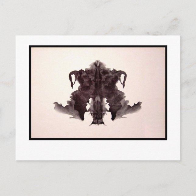 Carte Postale Rorschach Inkblot 4.0 (Devant)