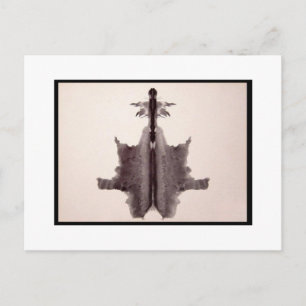 Carte Postale Rorschach Inkblot 6.0