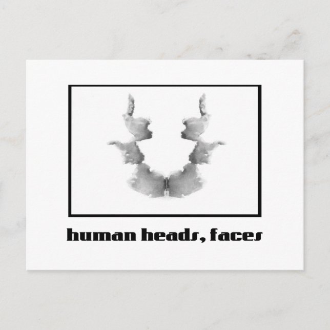 Carte Postale Rorschach Inkblot 7 (Devant)
