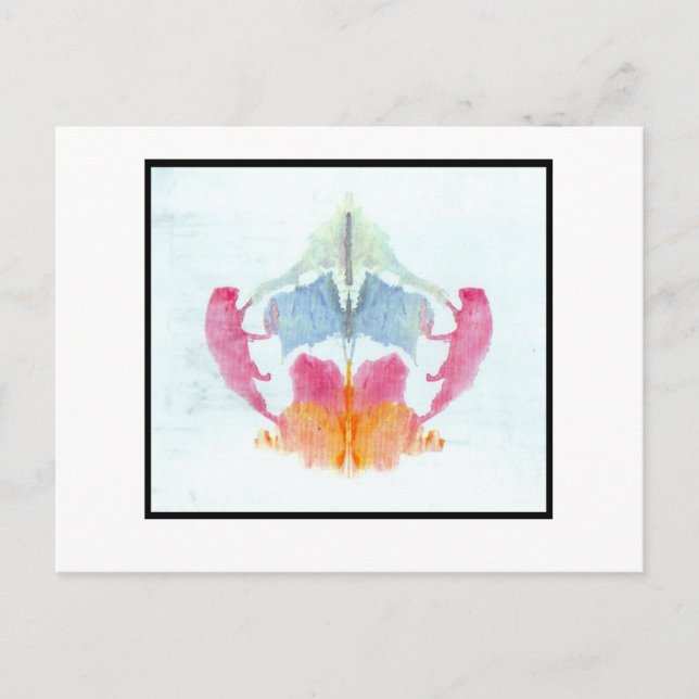 Carte Postale Rorschach Inkblot 8.0 (Devant)
