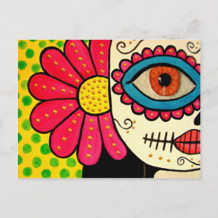 Carte postale "Rosa Mexicano"-jour des morts