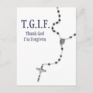Carte postale Rosaire TGIF