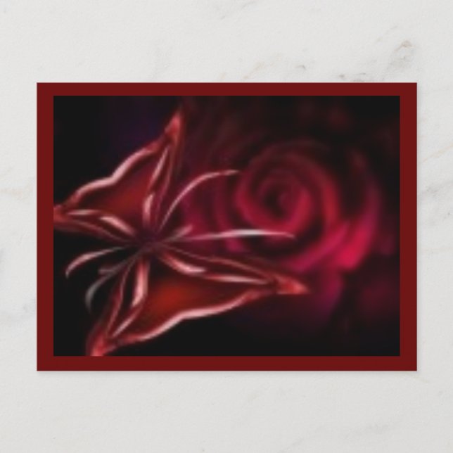 Carte postale rose (Devant)