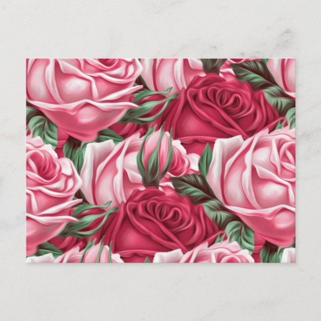 Carte Postale Rose (Devant)