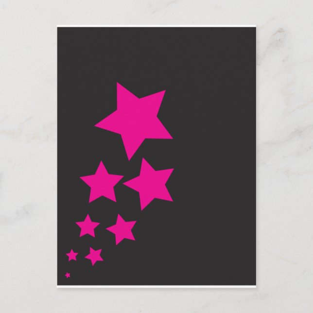 Carte postale rose (Devant)