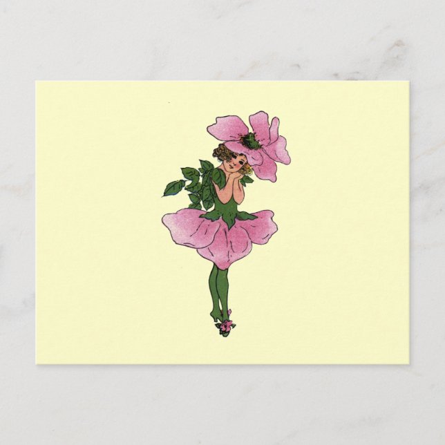 Carte Postale Rose (Devant)