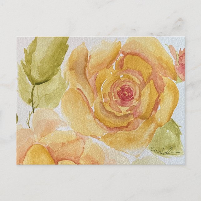 Carte Postale Rose (Devant)