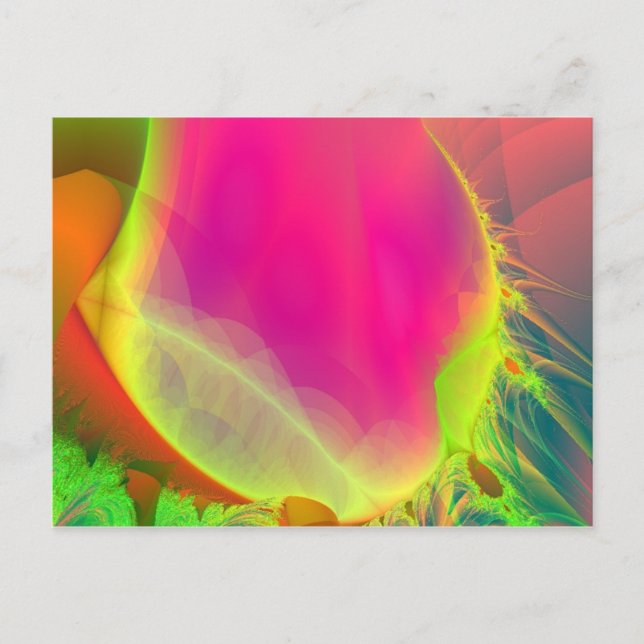 carte postale rose (Devant)