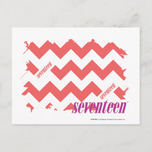 Carte Postale Rose 2 de zigzag