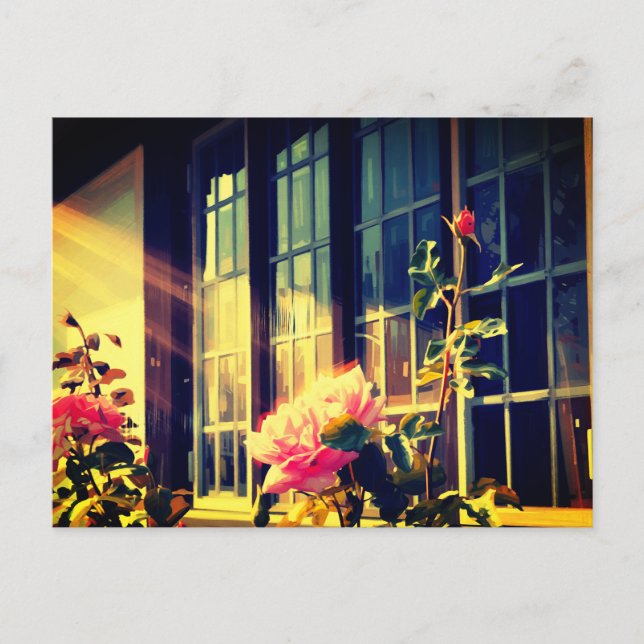 Carte Postale Rose anglaise (Devant)