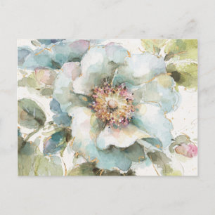 Carte Postale Rose bleu