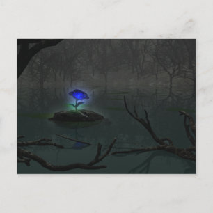Carte postale Rose bleu