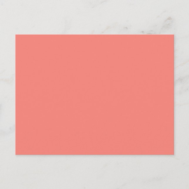 Carte postale rose corail (Devant)