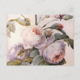 Carte postale Rose d'art vintage