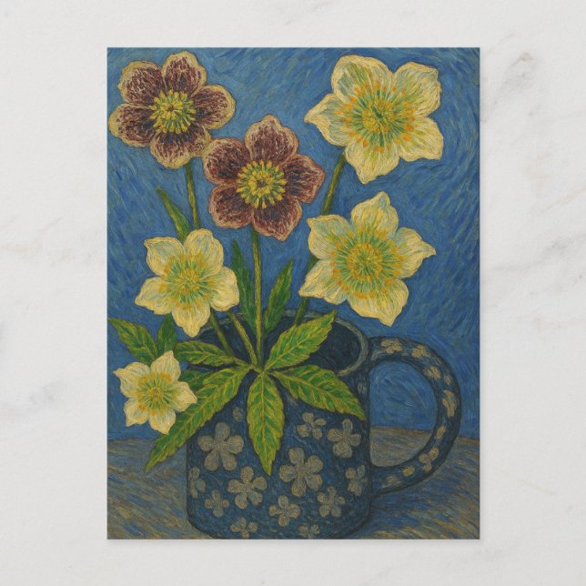 Carte postale Rose de Noël (Devant)