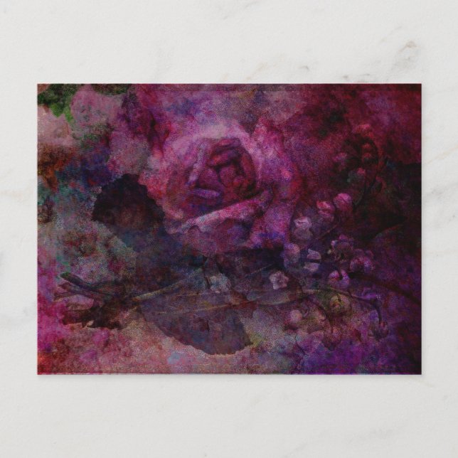 Carte Postale Rose de vallée (Devant)