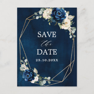 Carte Postale Rose d'ivoire de champagne blanc de la Marine Sauv