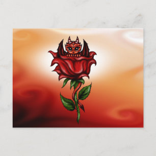 Carte Postale Rose Dragon