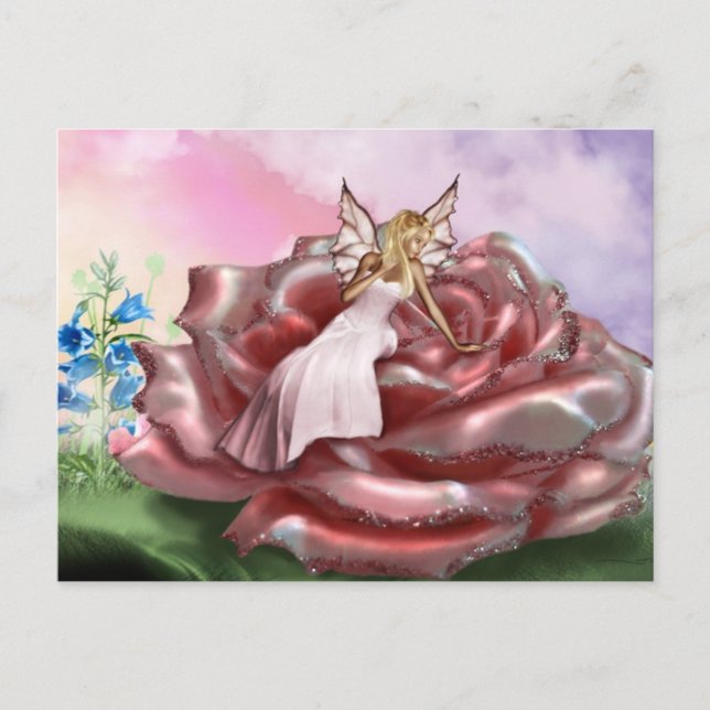 Carte Postale Rose Faery (Carte postale) (Devant)