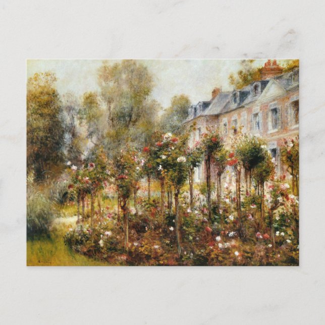Carte Postale Rose Garden Wargemont par Renoir (Devant)