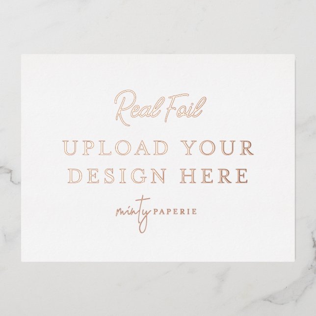 Carte postale rose Gold Foil Landcape (Recto)