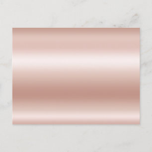 Carte Postale Rose Gold Ombré Feuille de Papier Pastel Vierge