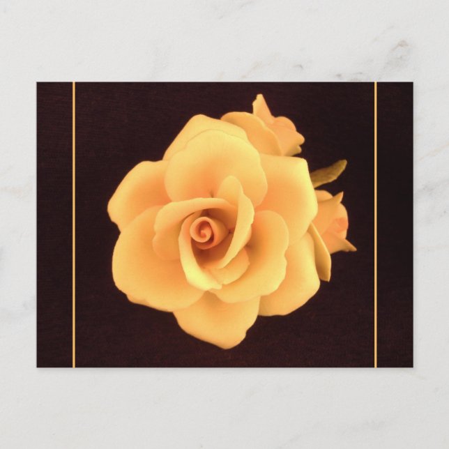 Carte Postale Rose jaune, photo de 2004. (Devant)