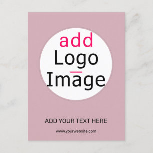 Carte Postale Rose moderne et tendance professionnel personnalis