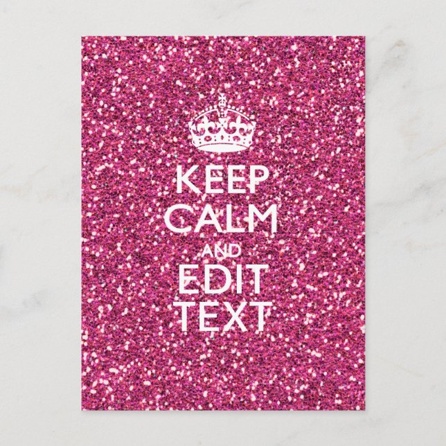 Carte Postale Rose Personnalisé Conserver Décor Calme (Devant)