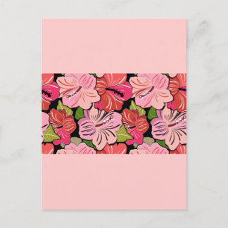 Carte Postale rose rouge