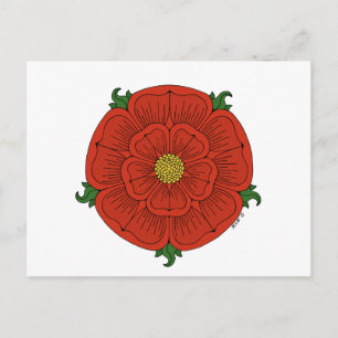 Carte Postale Rose rouge de Lancaster