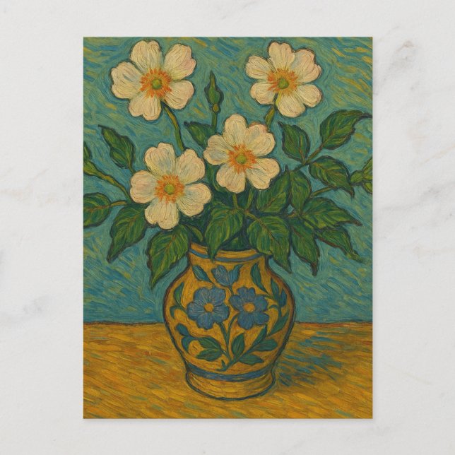 Carte postale Rose sauvage (Devant)