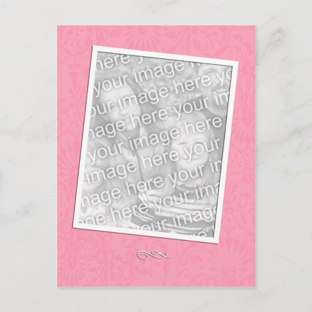 Carte Postale Rose simple (Devant)