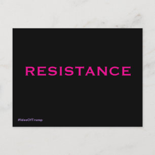 Carte Postale Rose sur la résistance des Arrière - plans noirs