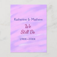 Rose violet pastel Renouvellement de vœux annivers
