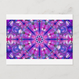 Carte Postale roseandbluemandala