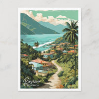 Roseau Dominica Art Travel Place illustration