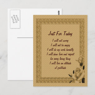 Carte Postale Rosebuds Juste Pour Aujourd'Hui Inspiration