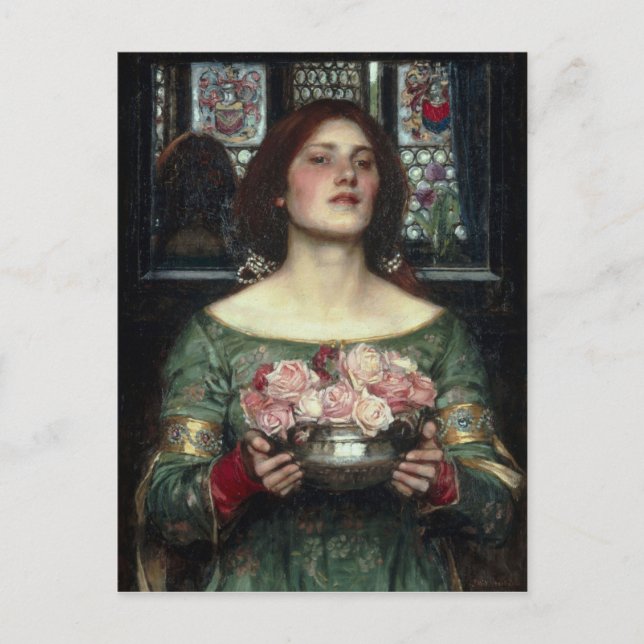 Carte Postale Rosebuds par John William Waterhouse (Devant)