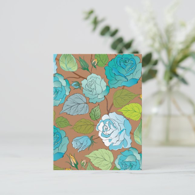 Carte Postale Roses 25 (Debout devant)
