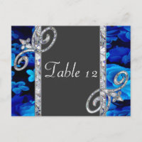 Roses Bleus brillants et Mariage de perles de diam
