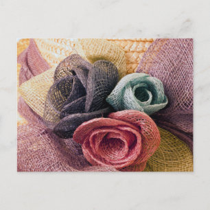 Carte Postale Roses de la Raffie