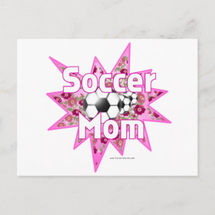 Carte Postale Roses de maman de football