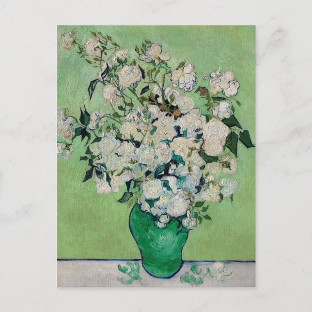Carte Postale Roses de Still Life dans un vase par Vincent van G (Devant)